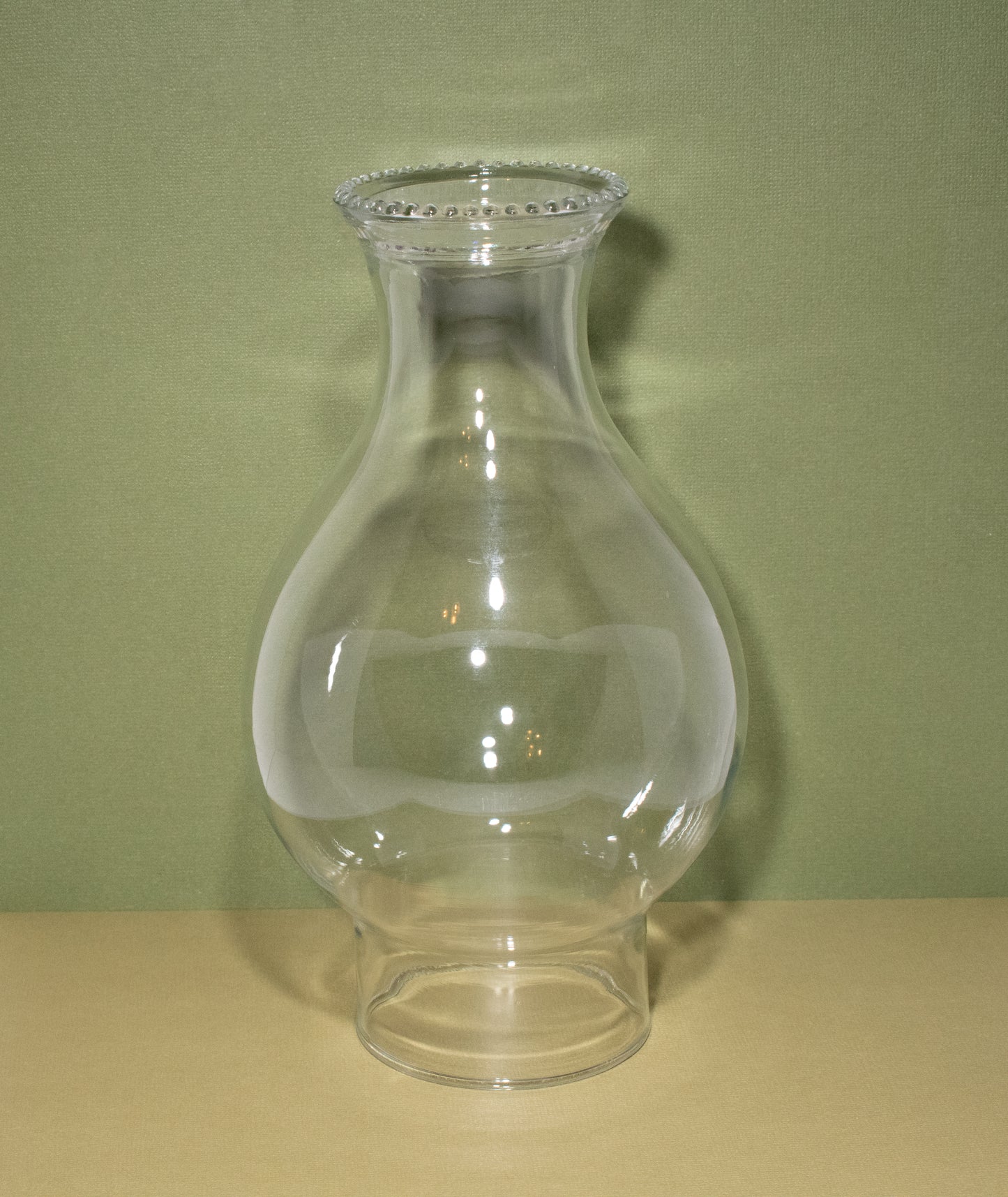 Glass Chimney with Beaded Top