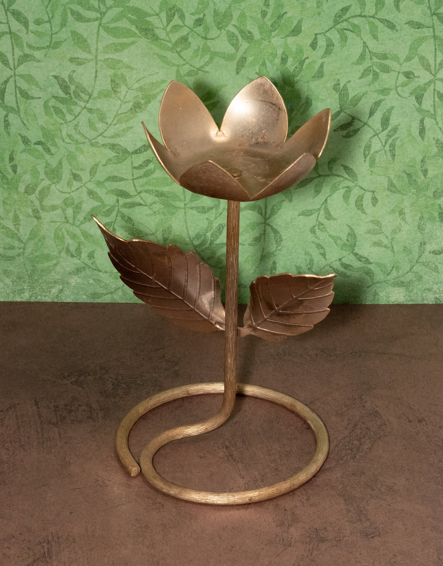 Avon Flower/Tulip Metal Candle Holder