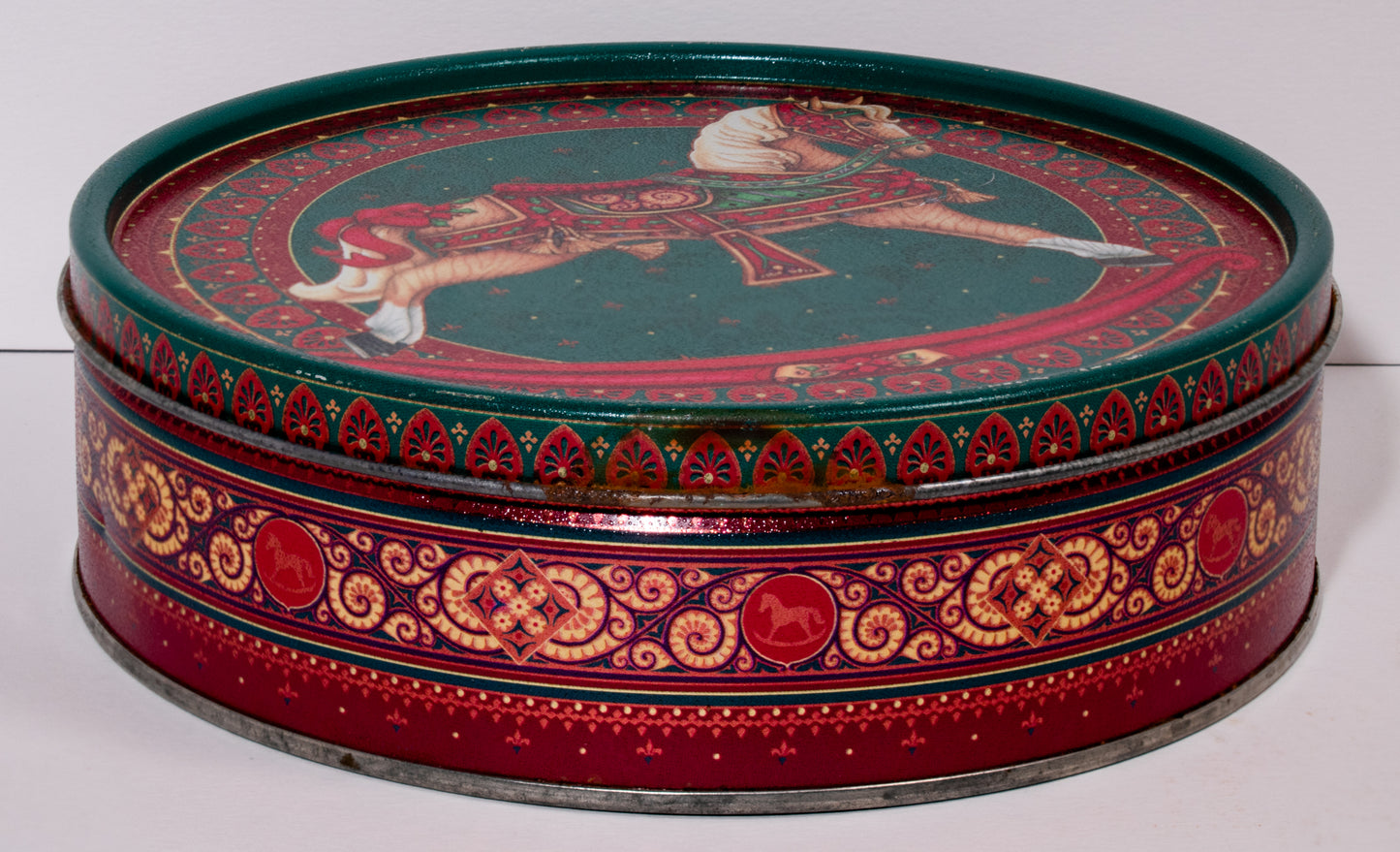 Christmas Rocking Horse Tin