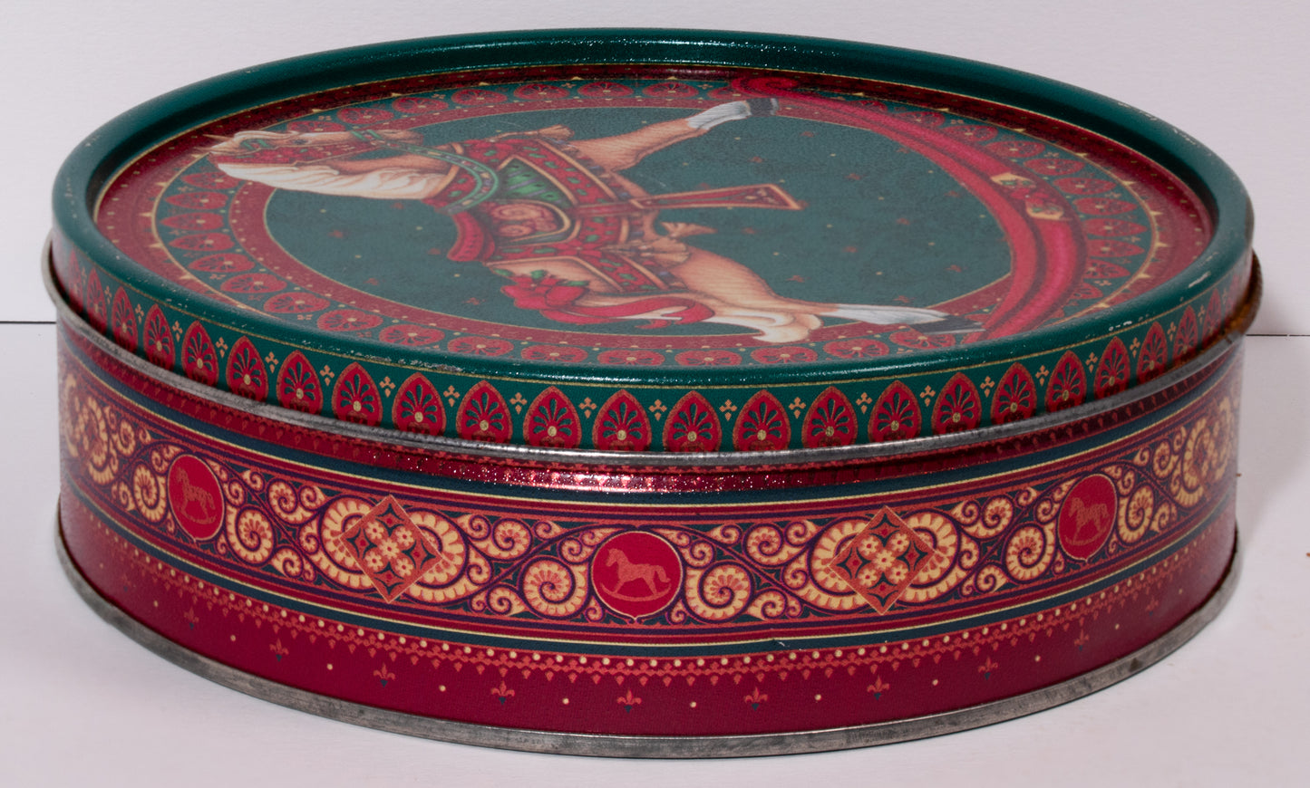Christmas Rocking Horse Tin