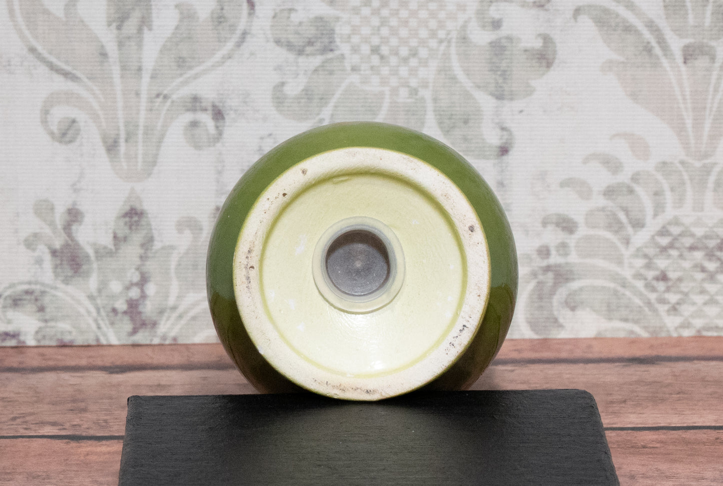Vintage Avocado Green Ceramic Salt/Pepper Shaker
