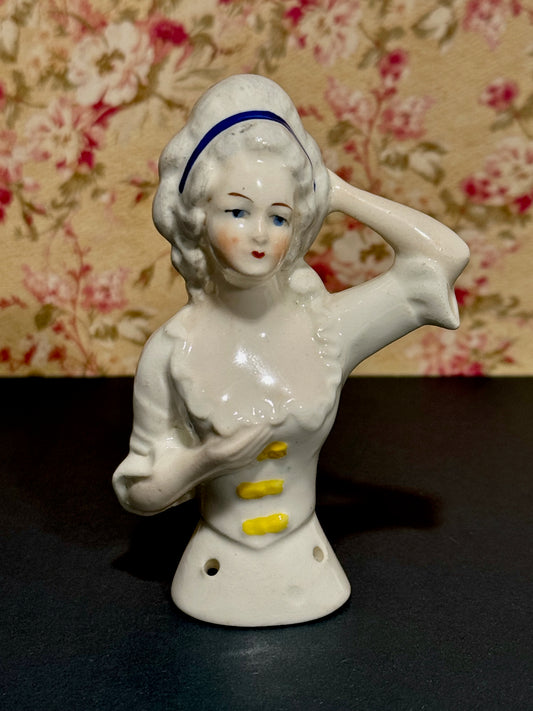 Antique German Porcelain Half-Doll #4344