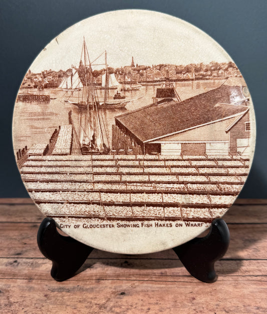 City of Gloucester, MA with Fish Hakes Collectible Trivet