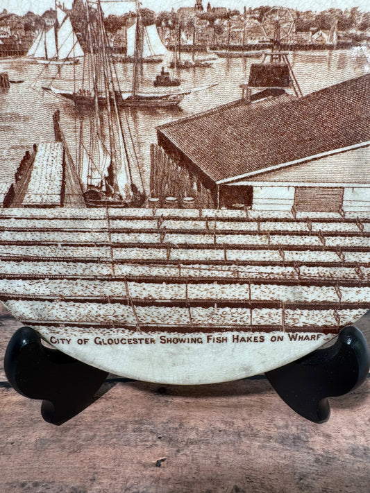 City of Gloucester, MA with Fish Hakes Collectible Trivet