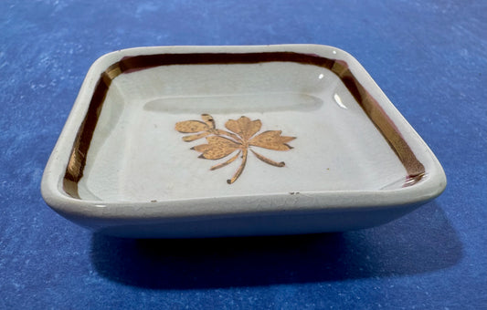 Alfred Meakin Royal Ironstone Copper Tea Leaf Butter Pat
