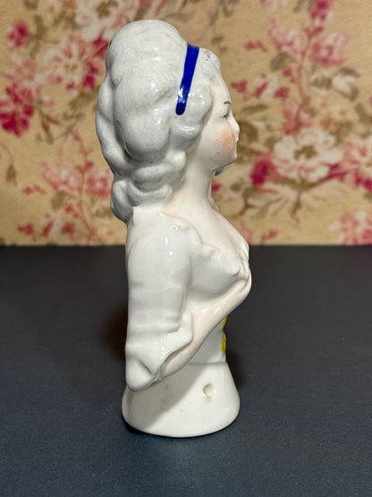 Antique German Porcelain Half-Doll #4344