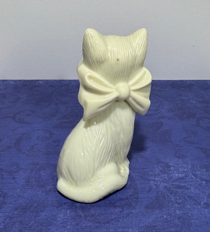 Vintage Avon White Cat Blue Eyes Topaze Cologne Bottle