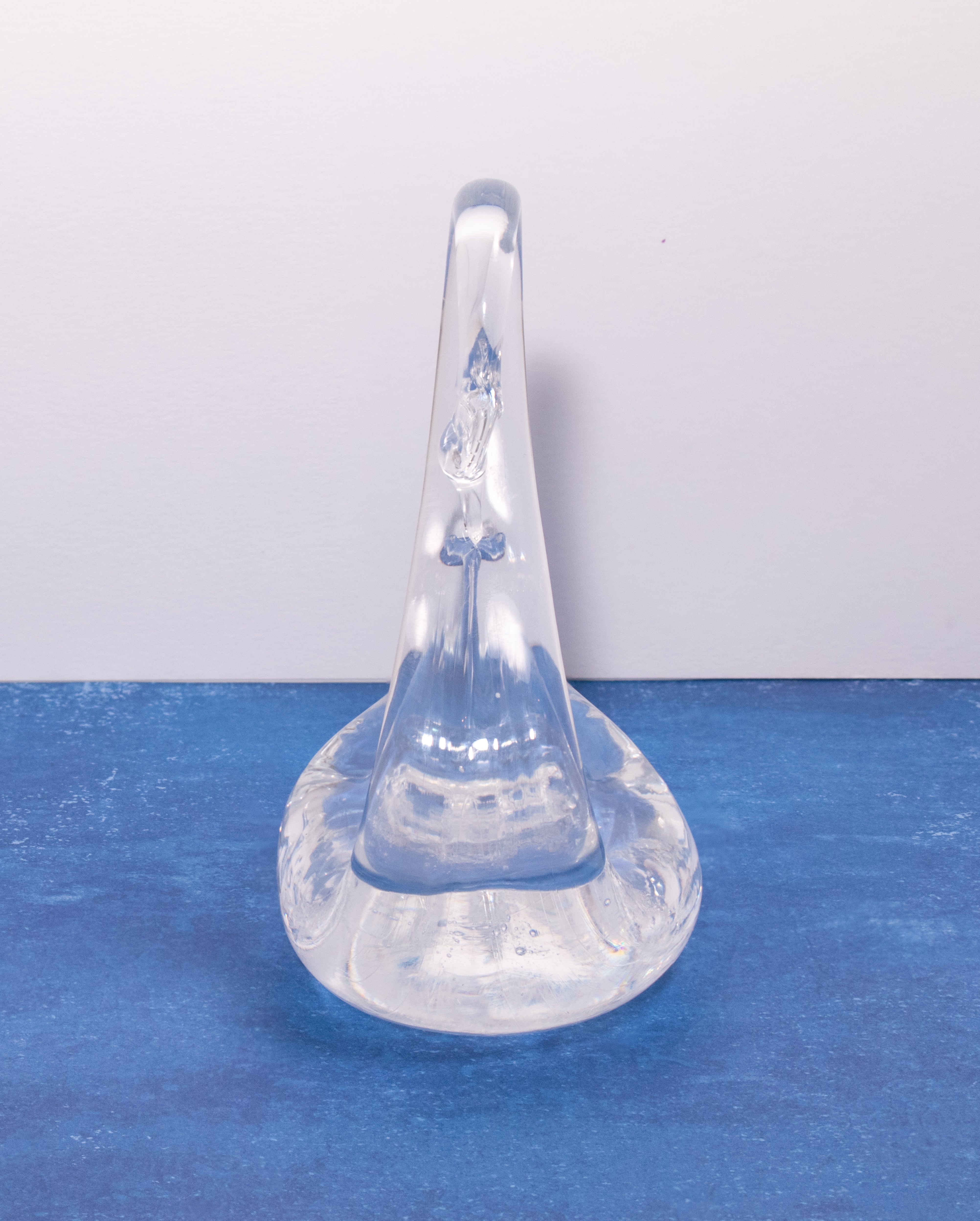 Elegant Hand Blown hotsell Glass Blue Swans